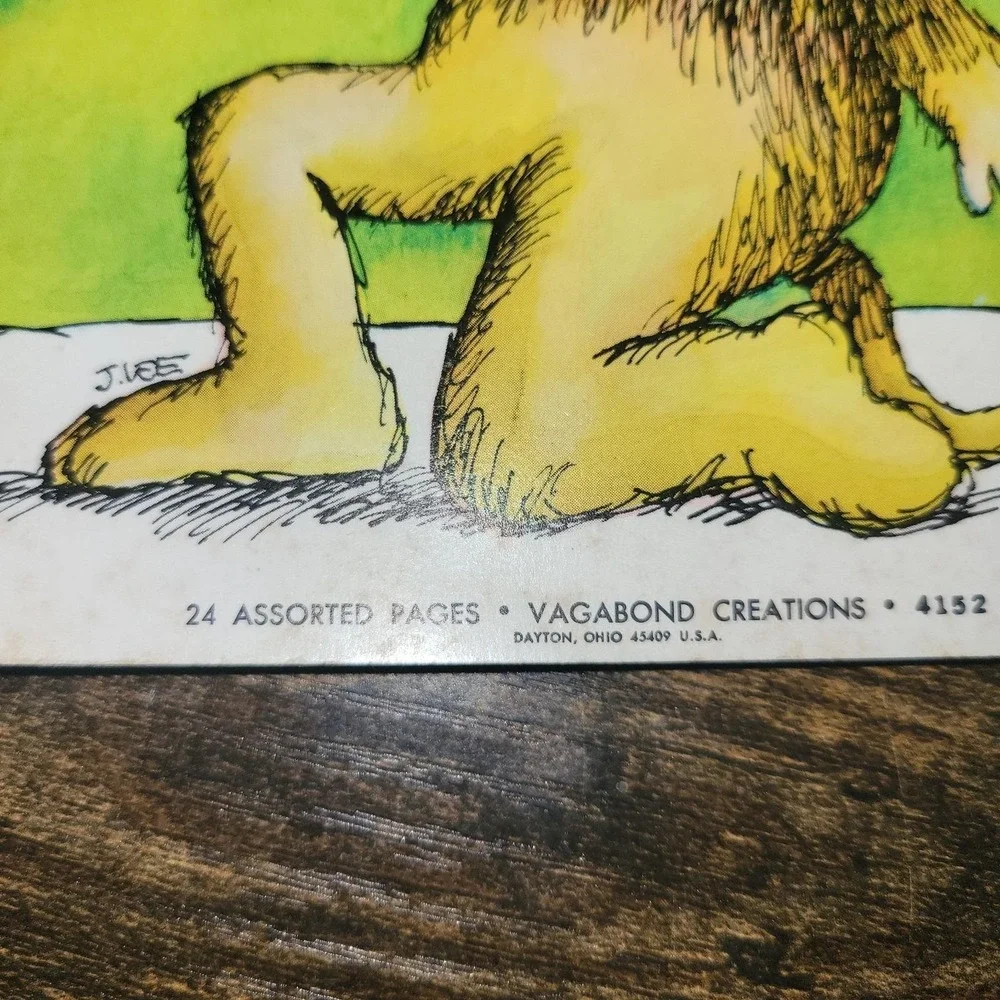 Vintage St. Louis Zoo Stationery Pad UNUSED Vagabond Creations Animal Letter Pap
